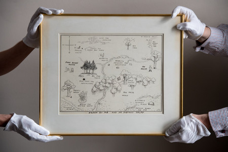 Рисунка на карта от 1926 г изобразяваща въображаемия свят на