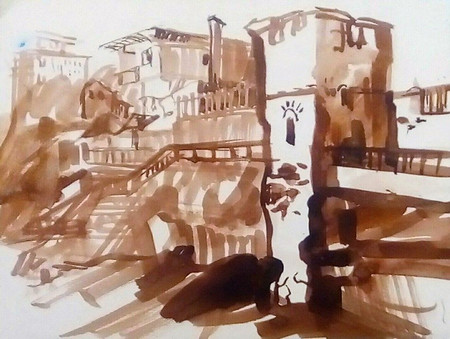 Експозицията озаглавена Есен и меланхолия включва творби изпълнени в няколко